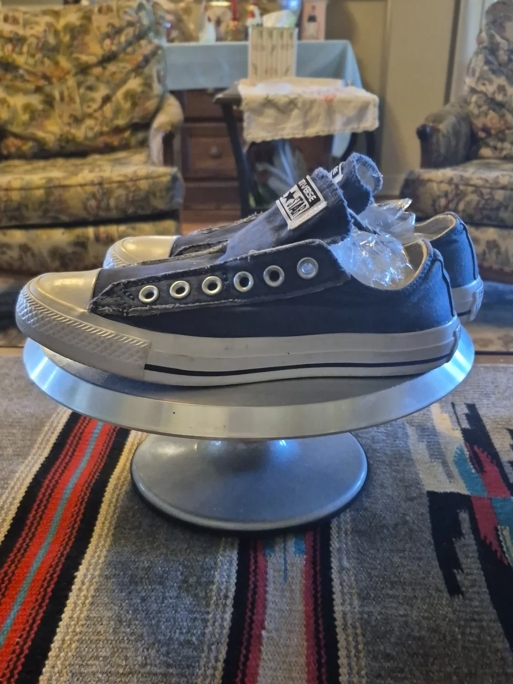 Converse Chuck Taylor Laceless All Star Low Profile Blue Denim Womens Sz.6.5.(#)